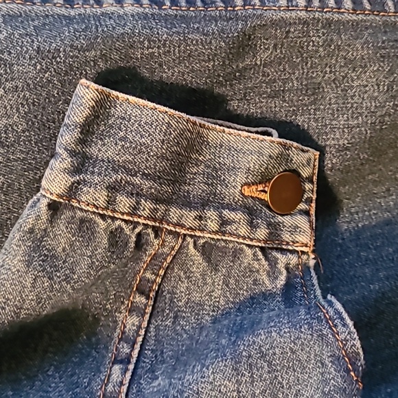 Vintage 80"s/90's long denim jean jacket Mom Style - Picture 5 of 8